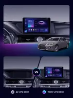 Магнитола для Lexus ES200, ES250, ES350 2015-2018 (джойстик - шайба) - FarCar BM9-2K-ES12B монитор 9.5" 2K QLED на Android 14, Быстрая, CarPlay, 4G SIM-слот