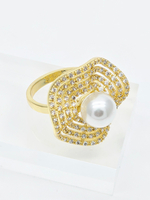 91004638 Кольцо Selena Pearls