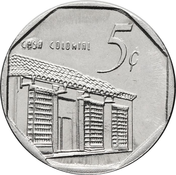 5 сентаво 1994-2018 Куба