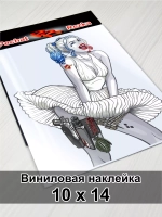 Наклейка на авто - Девушка крейзи
