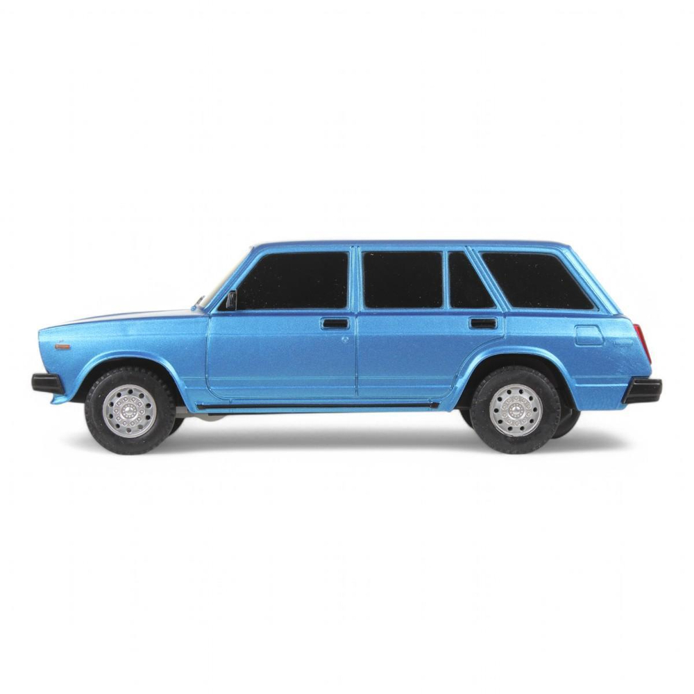 Модель пласт. на РУ "Lada Ваз-2104" 18см. свет, синий, в коробка 2104-18L-BU (Технопарк)