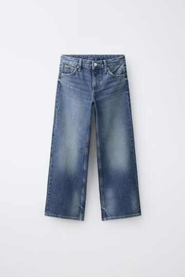 ZARA ДЖИНСЫ WIDE LEG, КОРОЛЕВСКИЙ СИНИЙ