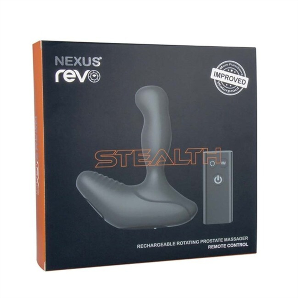 Вибромассажер простаты с вращением Nexus REVO STEALTH (6 реж. вибр, 2 реж. вращ.) (Цвет: черный)