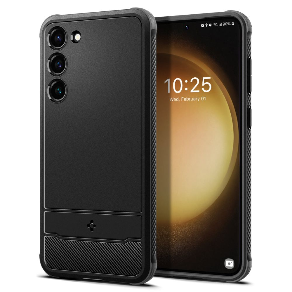 Чехол Spigen RUGGED ARMOR GALAXY S23 MATTE BLACK
