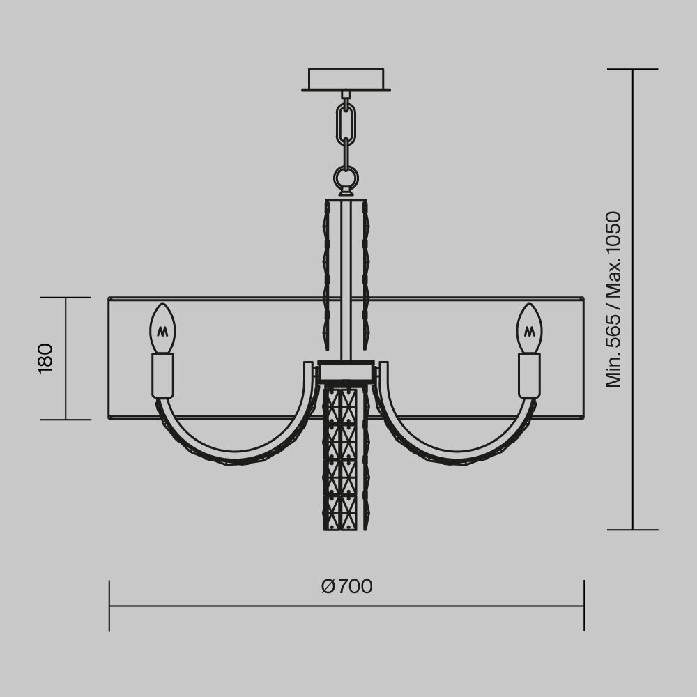 Подвесная люстра Maytoni Talento DIA008PL-06CH