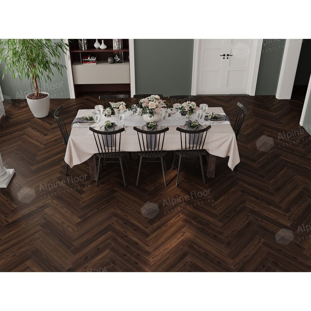 Ламинат Alpine Floor Herringbone 10 10 мм Дуб Абруццо 1.56 м2