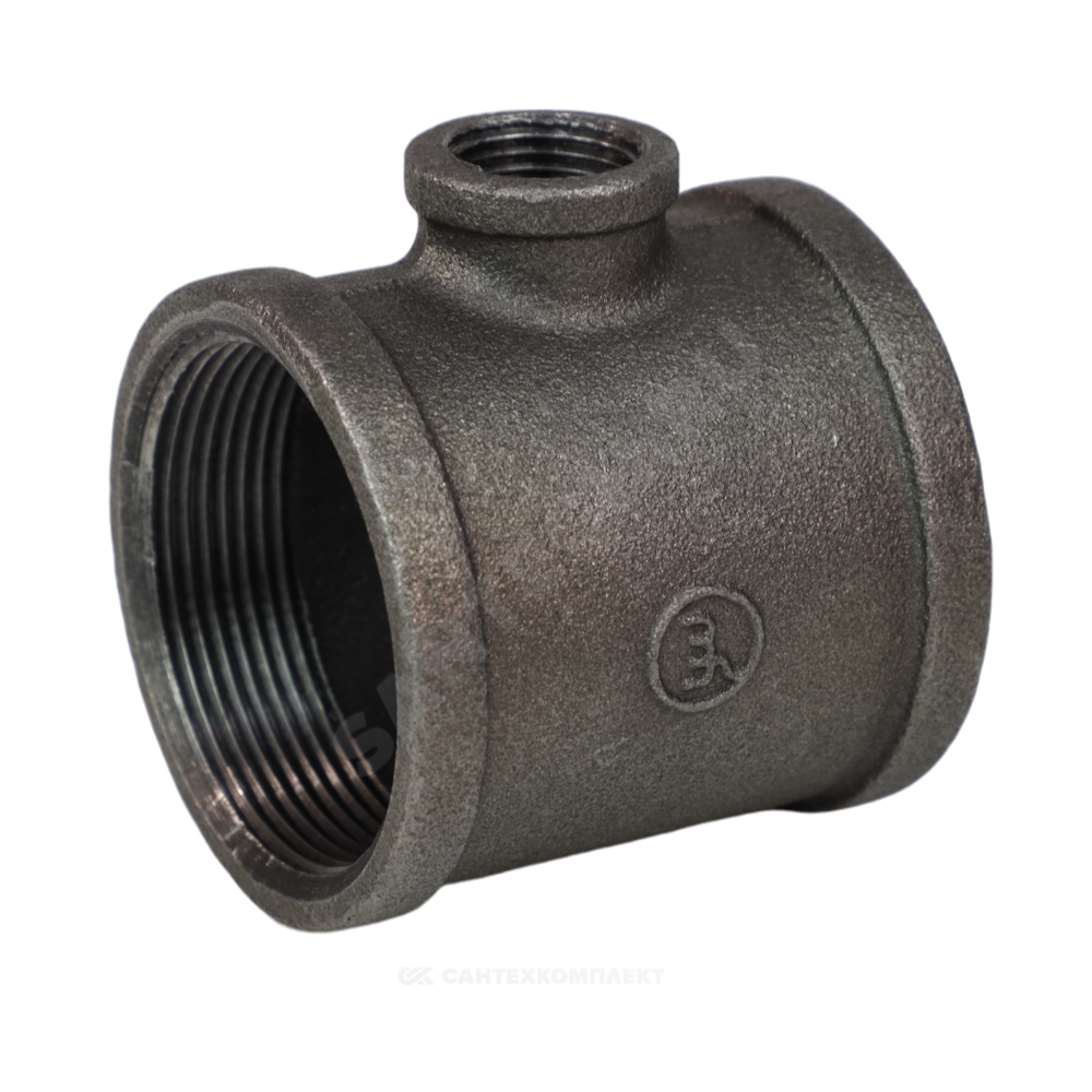 Тройник переходной чугун Ду 40х20 (1 1/2"х3/4") ВР/ВР Fittex PLUS