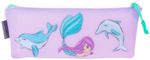 Пенал-косметичка BRAUBERG треугольный, мягкий, "Mermaid", 22х3х8 см, 229256