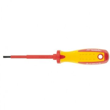 Отвертка Insulated до 1000 В, SL3,0x80 мм, CrMo, 2к рукоятка Matrix 12914