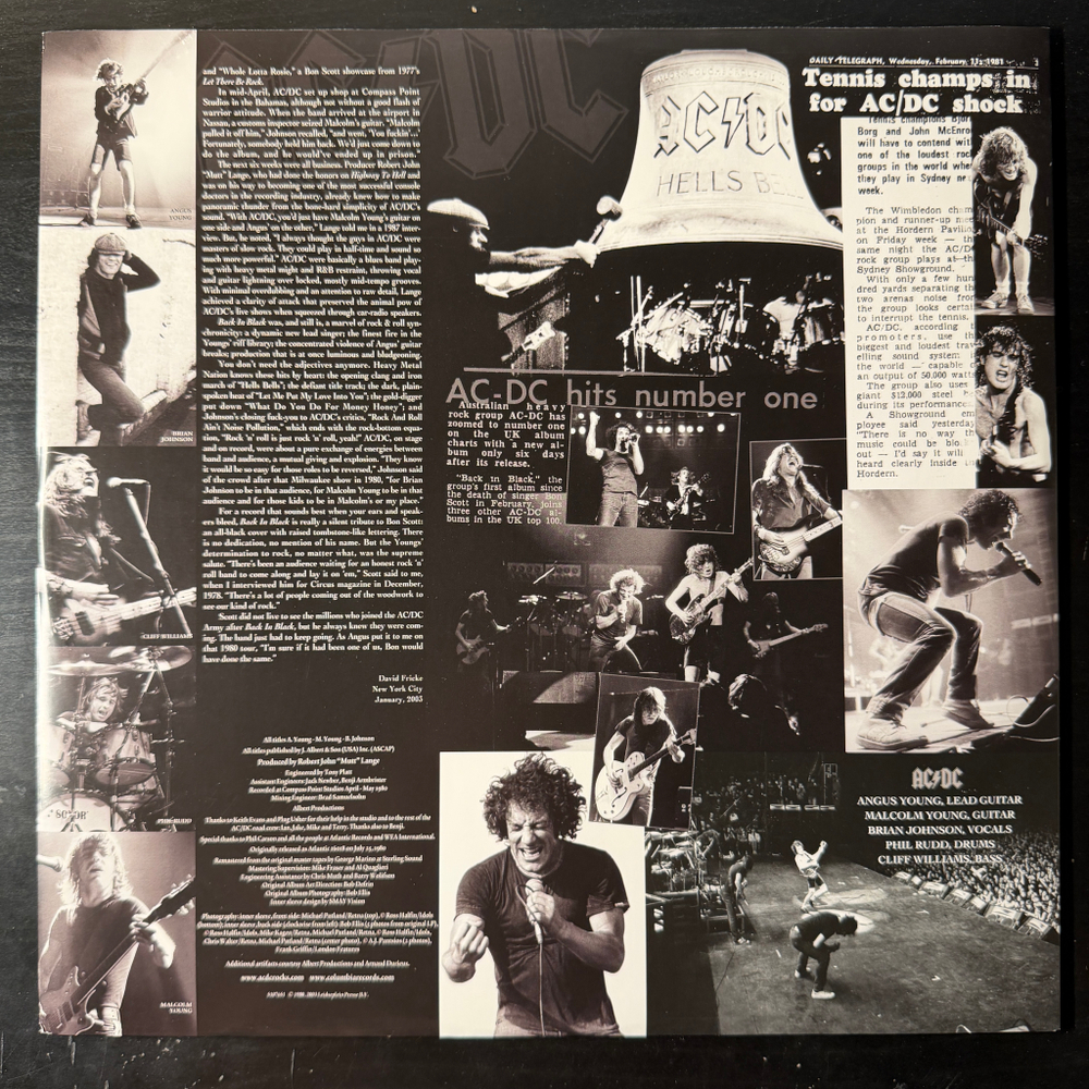 Виниловая пластинка AC/DC - Back In Black LP