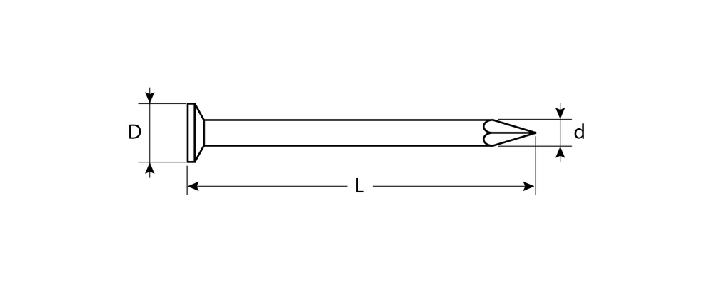 ЗУБР ГОСТ 4028-63, 20 x 1.2 мм, 5 кг, строительные гвозди (305010-12-020)