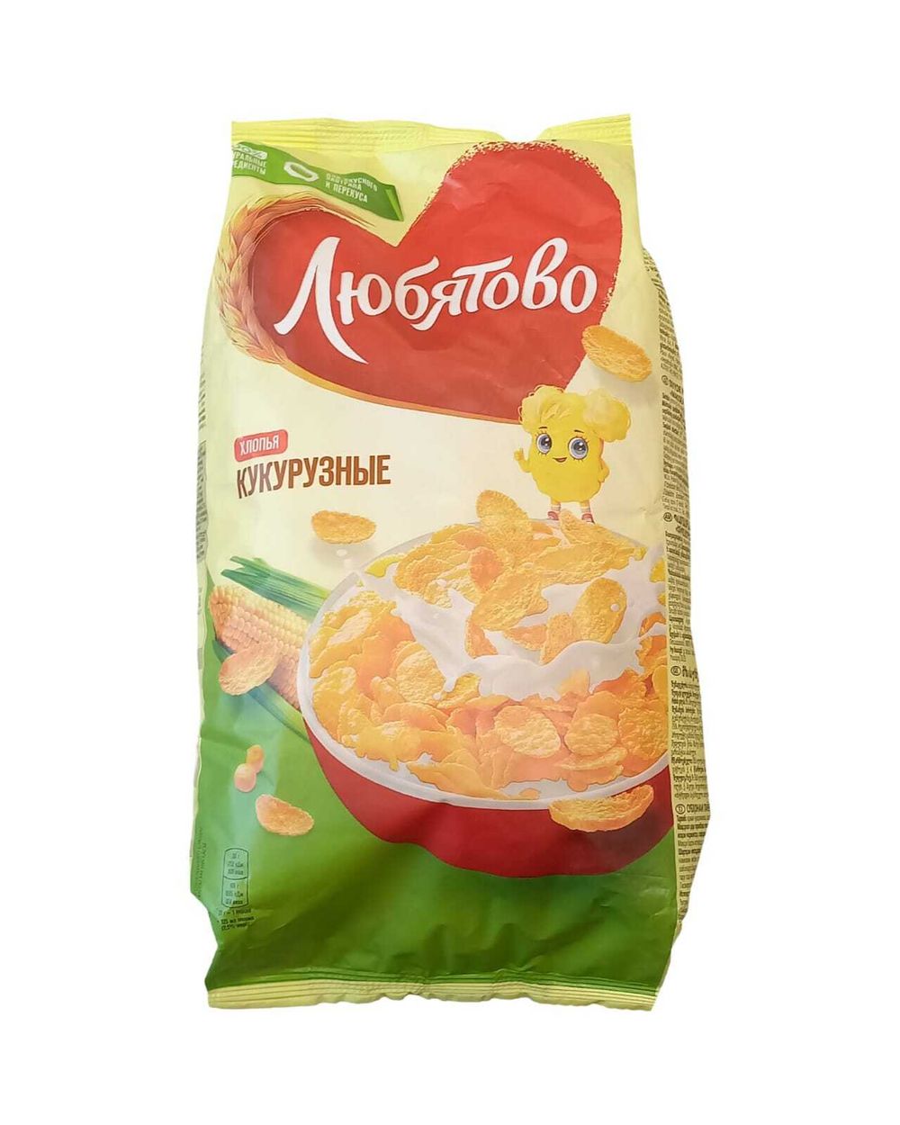Хлопья ЛЮБЯТОВО кукурузные 300г