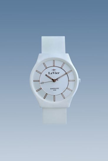LeVier L 7502 M Wh французские наручные часы из керамики