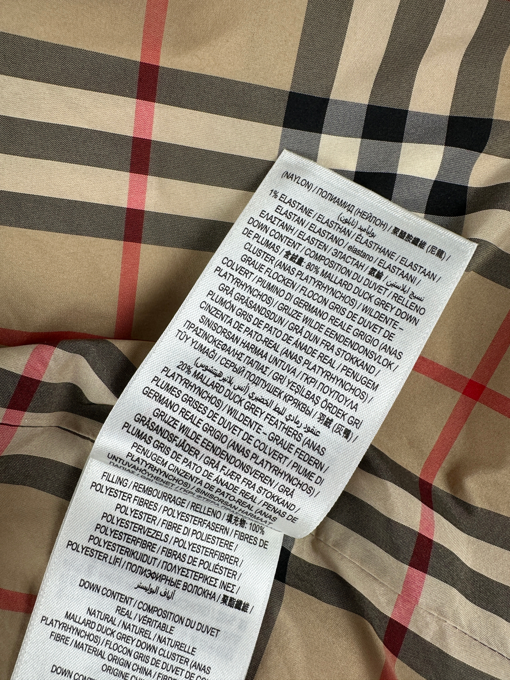 Пуховик Burberry