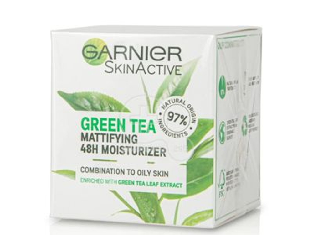 Garnier Дневной увлажняющий крем 48 часов с матирующим эффектом, с экстрактом зеленого чая, 50 мл (Франция)