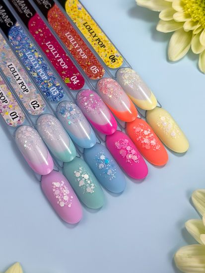 Глиттер гель Lolly Pop 04 builder gel Enigma 5 мл