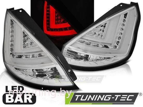 Задние фонари для Ford Fiesta VII 5D (08-12) LED Chrome