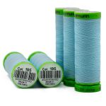 Нитки для тонких тканей Gutermann Extra Fine 150 (200 метров), 5 кат. | 195 голубой лед
