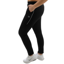 Женские теннисные брюки Dunlop Knitted Training Pants Women - Black, Lightgrey