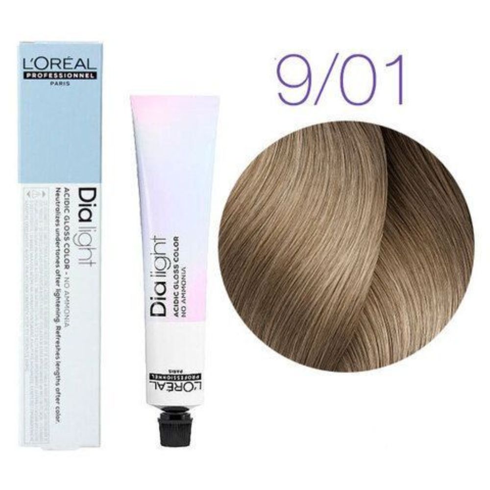 L'Oreal Professionnel Dia Light 9.01 очень светлый блондин натурально-пепельный 50мл