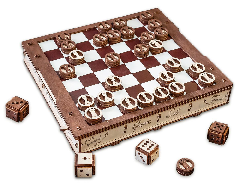 Конструктор деревянный 3D EWA Gameset Игровой набор
