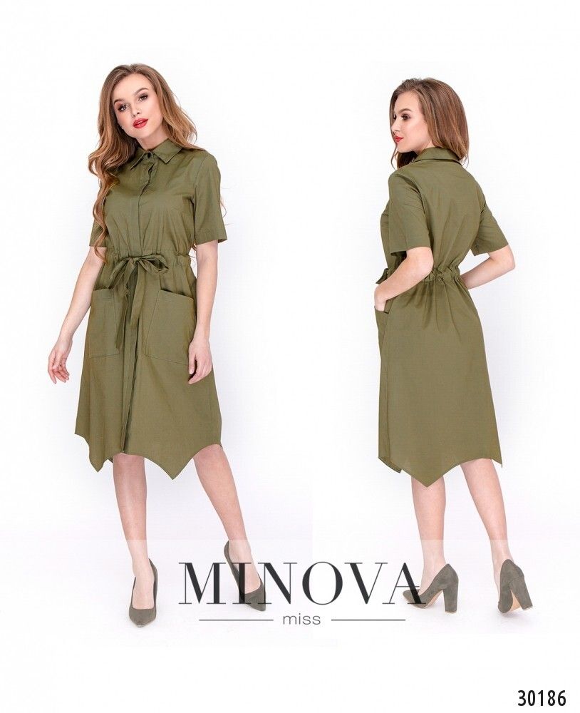Платье 8604-хаки Minova Платье 8604-хаки Minova