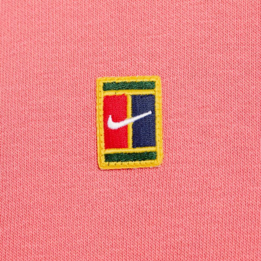 Мужская кофта теннисная Nike Court Fleece Tennis Hoodie - sea coral