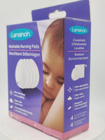 Lansinoh многоразовые грудные прокладки 1 уп. (в упаковке 4 шт.) (из Финляндии)