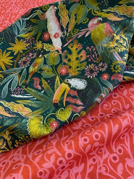 ТРОПИЧЕСКИЙ ЛЕС #6, 100% хлопок Handmade Fabrics 6