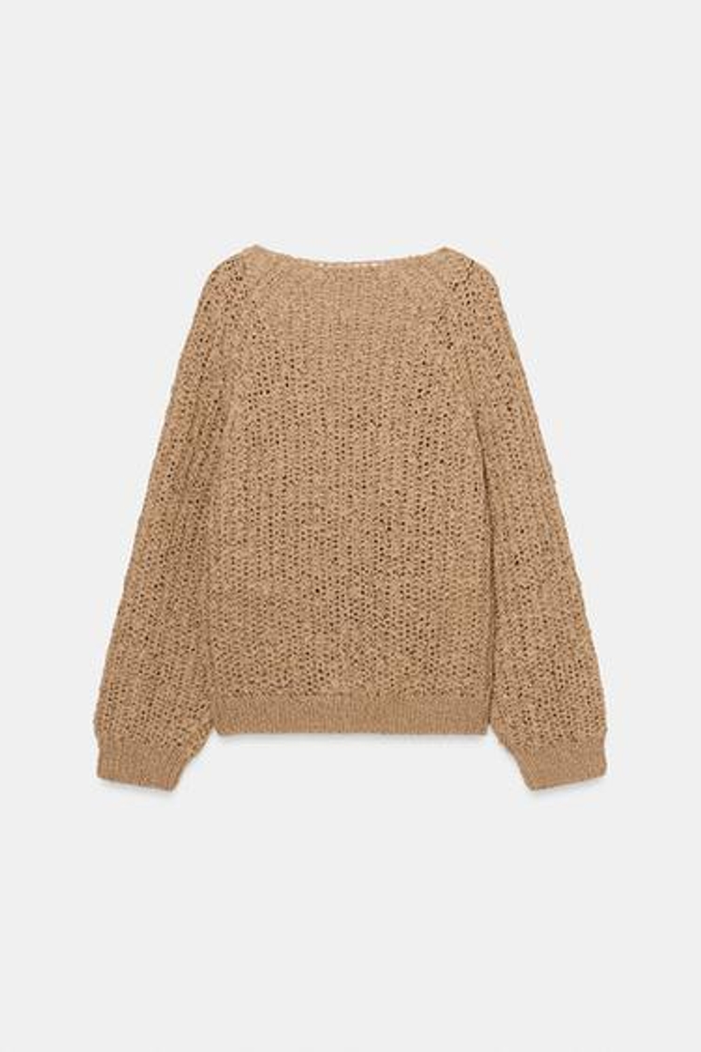 Свитерок из трикотажа с вязаной тесьмой - ZARA