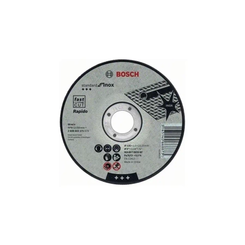 Отрезной круг Standard for Inox 115 х 1,6 мм BOSCH 2608603170