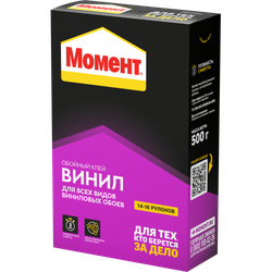 Клей для обоев Момент 756740 Винил 500 гр. | Момент