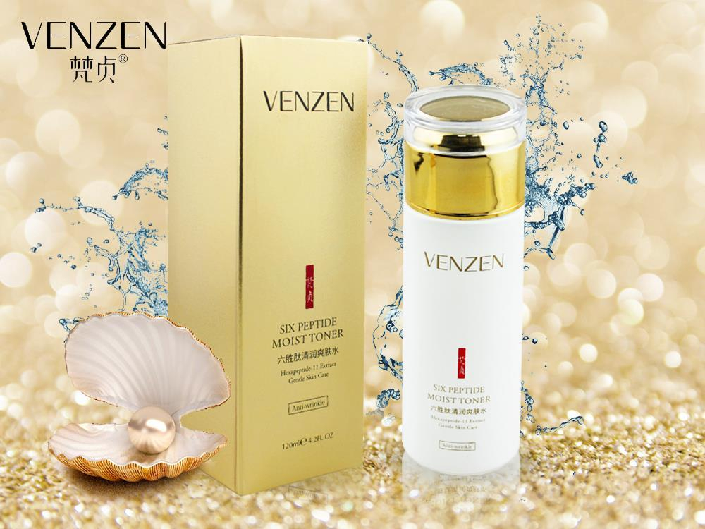 Тонер Venzen Освежающий, 6 пептидов Six Peptide Moist Toner, 120 мл