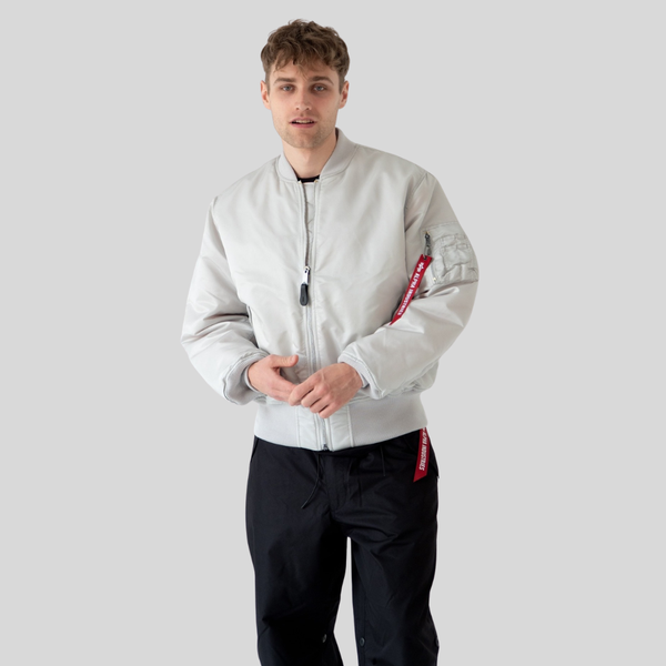 Бомбер Alpha Industries MA-1 Light Grey (Светло-серый)