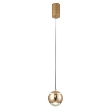 Светильник подвесной 4,6W 4000K CARO SP LED GOLD золотой Crystal Lux