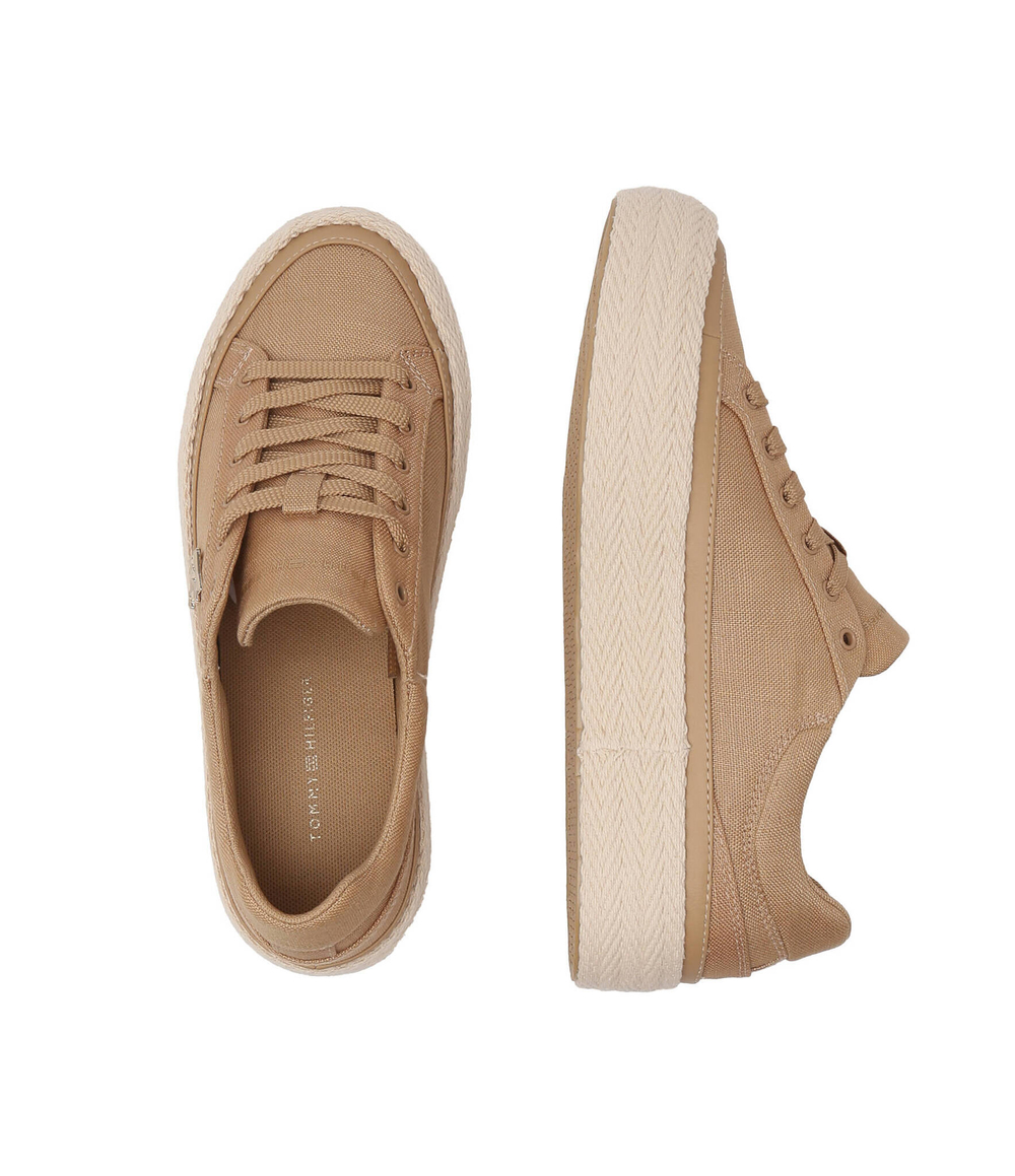 Льняное кроссовки VULC Tommy Hilfiger - бежевый(FW0FW07673)