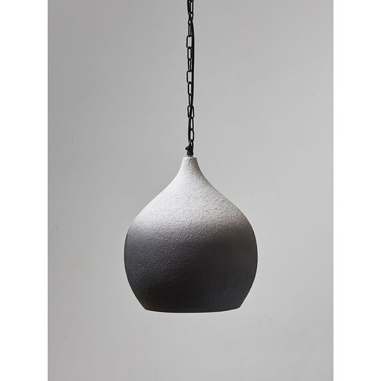 Светильник подвесной sustainable collection, D33х38 см, черный/белый