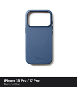 Чехол Mujjo Leather Case для iPhone 18 Pro / 17 Pro Monaco Blue