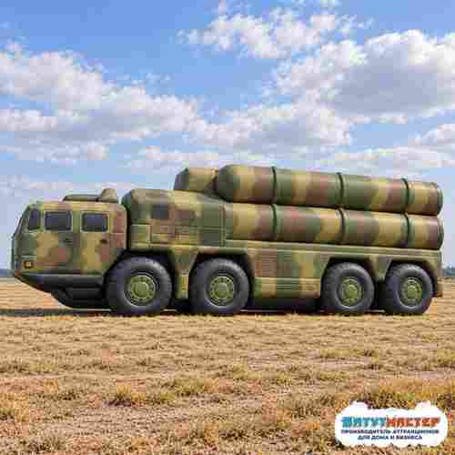 Надувной автомобиль ЗРК «С-300 Небесный барьер», 13,1×3,2×3,8 м