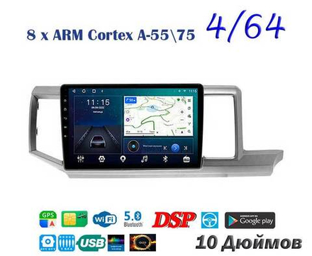Topway TS10 4+32GB 8 ядер для Honda Stepwgn 2009-2015