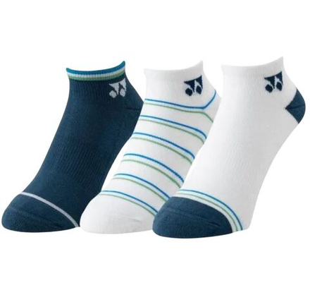 Теннисные носки Yonex Low Cut 3P - white/dark blue