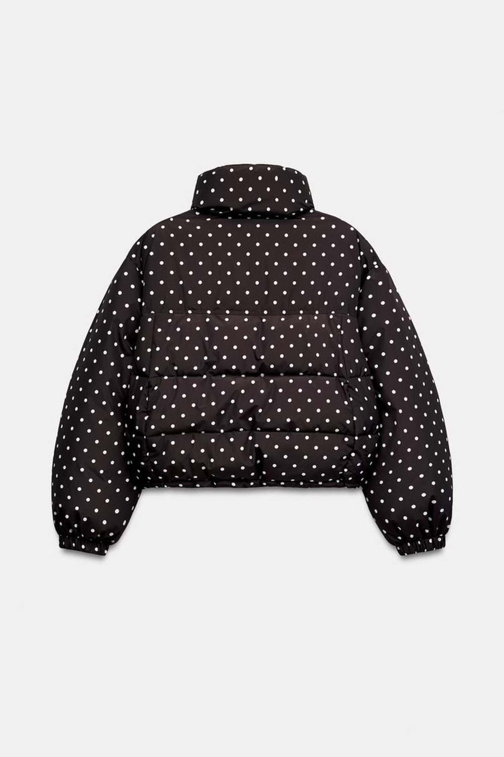ZARA СТЕГАНЫЙ АНОРАК WATER REPELLENT WINDPROOF, КОРИЧНЕВЫЙ/ЭКРЮ
