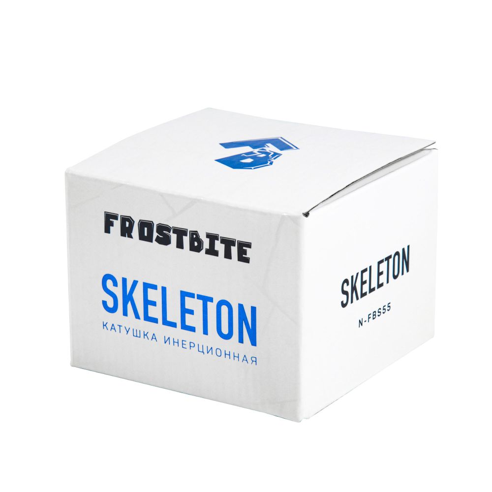Катушка инерционная Frostbite Skeleton, р. 55 мм/100/