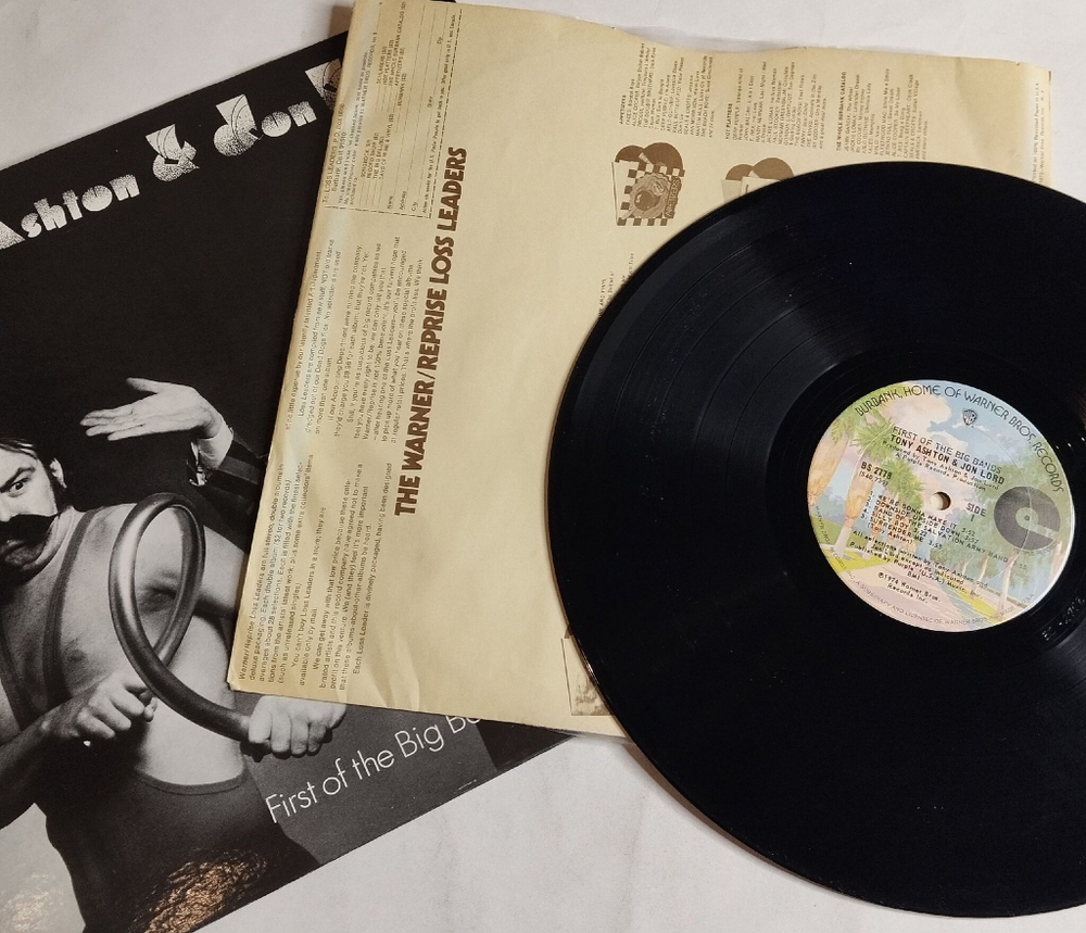 Винтажная виниловая пластинка LP Tony Ashton and Jon Lord First Of The Big Bands (USA 1974)