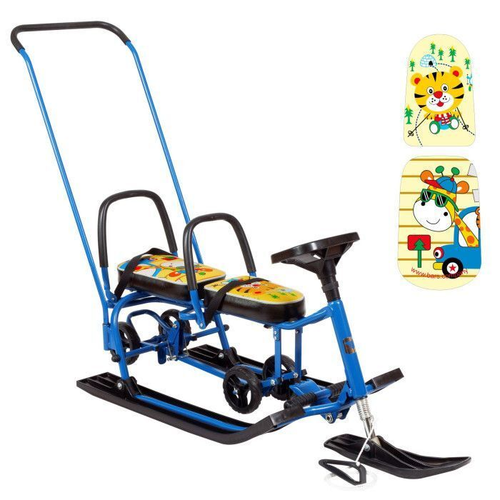 Снегокат Барс 507 Twins Baby Wheel Жирафик