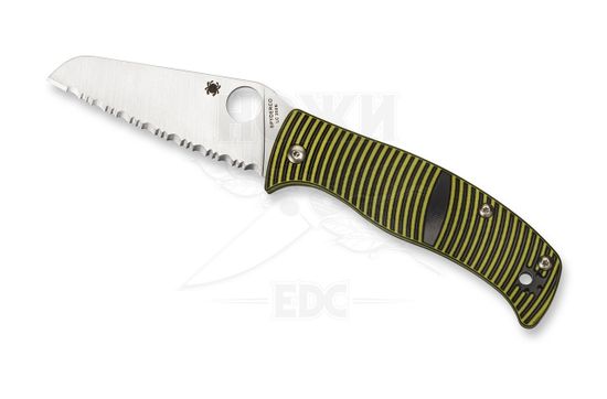 Складной нож Spyderco Spyderco Caribbean C217GSSF c клинком из стали LC200N Rustproof Steel, рукоять G10
