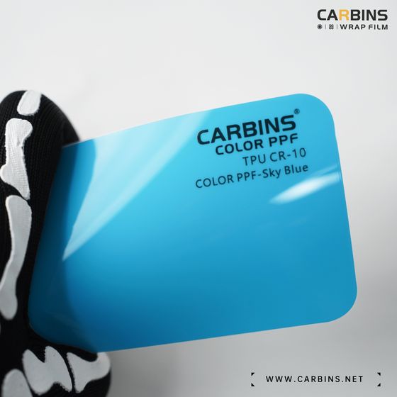 Веер образцов полиуретановой цветной пленки Carbins Color PPF