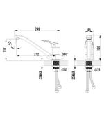 Смеситель для кухни с поворотным изливом LEMARK PARTNER – LM6554C