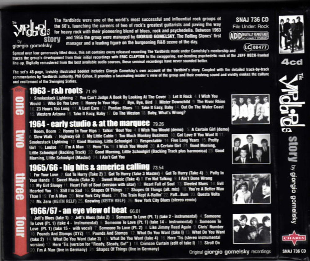 The Yardbirds / The Yardbirds Story By Giorgio Gomelsky (4CD)