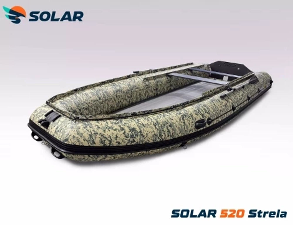 Лодка надувная моторная solar-520 strela jet tunnel